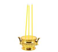 ULDIGI Brûleur de Parfum Électronique LED Jaune sans Fumée Brûleur Électrique Décoratif pour Maison et Cérémonie Bouddhiste Diffuseur Aromathérapie sans Flamme Usage Intérieur et