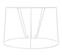 ULDIGI Cadre d'Abat-Jour Ovale en Métal pour E27, Support Annulaire Métallique Léger, Cage de Protection Suspendre, Compatible Lampe de Table et Plafonnier, Installation Facile, Usage