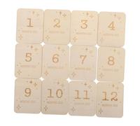 ULDIGI Cartes En Bois Pour Jalons Mensuels Jetons Pour Jalons Bébé Cartes De Croissance En Bois Présents Pour Nouveaux Parents