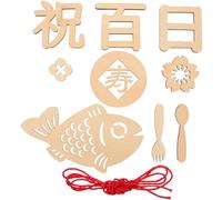 ULDIGI Cartes Marquantes Bois Pour Panneau d Enregistrement De Croissance Né Accessoire Photo Commémoratif Pour Cent Jours