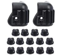 ULDIGI Coins de Protection pour Haut-Parleurs 16 Pièces Protections d'Angle Solide en Plastique pour Caissons de Scène et Mobilier Démontables Facilement
