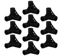 ULDIGI Connecteurs de Jardinage en PP 20mm, 10 pièces, connecteurs Trois ou Quatre Voies, pour Construction de Serre, Accessoires pour Tubes Plastiques Noirs