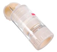 ULDIGI Coupe-comprimés Multifonction Pilulier Portable en Acier Inoxydable Blanc pour Garçon et Filles Broyeur, Conteneur Étanche et Gobelet Doseur, Usage Domestique et Voyage, 4-en-1