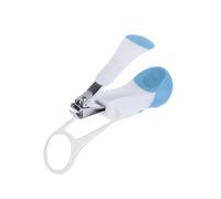ULDIGI Coupe-ongles pour Bébé avec Loupe Intégrée, Poignée Ergonomique Stable, Acier Inoxydable, Bleu, Soins des Ongles pour Nourrissons Dès la Naissance, Outil de Soin Sécurisé et Facile à Manipuler