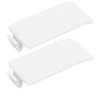 ULDIGI Couvercle de pile de la télécommande du climatiseur, 2 pièces, plastique blanc, installation facile, empêche les coupures d’alimentation, pour bureau et espaces publics