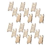ULDIGI Décorations Mini Traîneaux en Bois 18 Pcs pour Sapin et Centre de Table, Ornements DIY pour Fêtes de Noël et Créations Artisanales