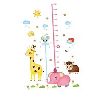 ULDIGI Éléphant Hauteur Wall Sticker 6090Cm Eau Enfant Autocollants Pour Animaux Stickers Muraux Stickers Muraux Décoration Pour Salon Croissance Wall Sticker Bande Dessinée Autocollants