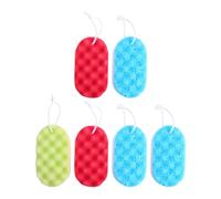 ULDIGI Éponge Corps Exfoliante 6pcs pour Adulte en Éponge D'algues et Filet, Grand Coverage Portable pour Nettoyage Quotidien et Voyage Couleur Aléatoire