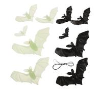 ULDIGI Guirlande Lumineuse Halloween Chauve-Souris 10 Pièces Décoration Effrayante pour Fêtes Jouets pour Animaux De Compagnie Dent De Chien