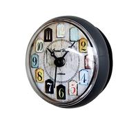 ULDIGI Horloge Murale à Ventouse Étanche Ronde, Taille Moyenne, Matériaux Résistants, Fonction Continue, Adaptée Salle de Bain Cuisine, Fixation sans Perçage, Décoration Maison Bureau