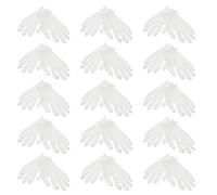 ULDIGI Intensif de Nuit Hydratants en Coton Blanc 15 Paires de Moufles Doux et Respirants pour Mains Sèches Adaptés pour Inspection de Bijoux et Œuvres D'art