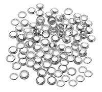 ULDIGI Kit De 50 Œillets en Métal pour Vêtements Et Artisanat Œillets Argentés 8mm Outils Pratiques pour Percer Et Fixer Accessoires De Couture pour Paquet Chaussures Et Ceintures