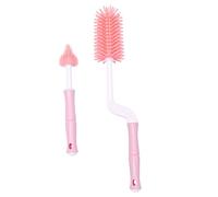 ULDIGI Kit de nettoyage de biberons et tétines rotatif à 360° en silicone souple brosse compacte et portable pour la maison et les voyages