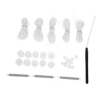 ULDIGI Kit de Réparation pour Stores Plissés de Camping avec Ressorts et Cordon Accessoires pour Rideaux de Fenêtre RV et Yacht de Remplacement Faciles à Installer Blanc Complet