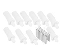 ULDIGI Kit de Réparation pour Volets Intérieurs - 10 Goupilles Universelles en Plastique et 10 Clous de 06 Pouces - Accessoires de Remplacement pour Stores - Fournitures pour