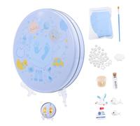 ULDIGI Kit D'ornement D'empreinte de Pied pour Bébé en Boue Sûre, Kit de Moulage pour Souvenir de Naissance, pour Conserver et Transporter