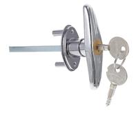 ULDIGI Kit Serrure Poignée en T pour Porte de Garage, Système de Déverrouillage d'Urgence Manuel, Compatible Plupart des Ouvre-Portes, Adapté aux Portes de Cabanons et Garages