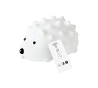 ULDIGI Lampe de Nuit USB Hérisson en Silicone Souple Veilleuse Rechargeable USB 2W Capteur Tactile Éclairage Multicolore pour Chevet Bébé et Décoration Chambre Garçon et Filles