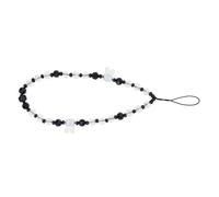 ULDIGI Lanière Téléphone Perlé Acrylique avec Tête de Lapin Bracelet Poignet Décoratif Antiperte Charme Mobile pour Accessoires et Sacs