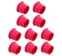 ULDIGI Leakproof Wine Stopper, Silicone Wine Bottle Plug, 10pcs, Thickened Skirt Design, Easy to Use and Clean, Seal Wine Bottles for Freshness, Rose