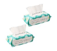 ULDIGI Lingettes Hygiéniques Blanches Pieds en Pâte de Bois, Résistantes la Déchirure et Absorbantes, 2 Paquet de 70 Serviettes Pratiques pour Soins Spa