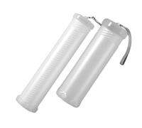 ULDIGI Lot de 2 Boîtes à Crayons Télescopiques en Plastique Transparent Organisateur de Stylos Portable Contenant Un Grand Petit Cylindre pour École Bureau et Rangement de Pinceaux