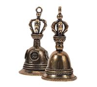 ULDIGI Lot De 2 Breloques De Cloche Vintage Artisanales En Métal, Pendentifs Porte-clés Décoratifs, Style Ancien, Compact Et Léger, Pour Création D’accessoires Diy, Art Et Loisirs Créatifs