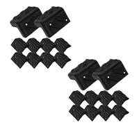 ULDIGI Lot de 20 Protections d'Angle Plastique pour Meubles et Escaliers, Protection Coin pour Accessoires Audio et Caissons, pour Protéger les Coins d'Enceintes et Tables