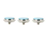 ULDIGI Lot de 3 Petits Coussinets en Feutre Bleu Ciel pour Trompette, Accessoires de Remplacement pour Boutons, Outil D'instrument de Musique, Protections pour Touches, Convient