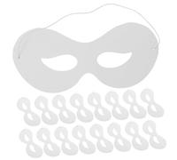 ULDIGI Lot De 40 Masques Graffiti Pour Enfants Décoration D'Halloween Peinture Vierges À Décorer À Peindre À Colorier Pour Mardi Gras Avec Cordes Pour Loisirs