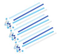 ULDIGI Lot de 4050 Étoiles en Papier Origami Double Face Bleu Dégradé Bandes de Papier pour Fabriquer Étoiles 24 Cm pour Loisirs Créatifs Décoration et Activités Manuelles