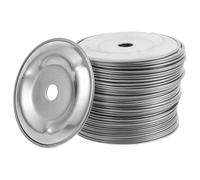 ULDIGI Lot de 50 Anneaux de Cymbales Tambourin en Acier Inoxydable, Pièces de Rechange pour Batterie, Accessoires Percussion, Son de Clochette Clair, Compatible Charleston, Usage Musical