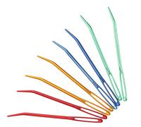 ULDIGI Lot de 8 Aiguilles à Repriser en Aluminium Multicolores Doré Bleu Rouge Vert, Aiguilles à Tapisserie Professionnelles pour Tricot Crochet, Accessoires de Tricot Domestique, Usage