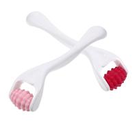 ULDIGI Masseur visage et yeux en silicone 2 pièces - Petit rouleau de massage réutilisable - Facile à nettoyer - Utilisation à domicile et en voyage