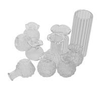 ULDIGI Miniature Flower Vase Set Pot Décoratif pour Maison de Poupée Accessoires DIY pour Centre de Table Bureau Jarres Miniatures pour Décor Maquette