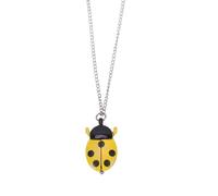 ULDIGI Montre de Poche Rétro pour Garçon et Filles en Alliage et Acier Inoxydable en Forme à Bon Dieu Jaune, Portable Réglage Facile, Cadeau d'anniversaire Plusieurs Styles