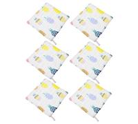 ULDIGI Mouchoir Pour Bébé 6 Couches Ensemble De Serviettes De Bain En Coton Pour Nouveau-né Absorbant Anti-rayures Lavable Pour Sortie En Famille