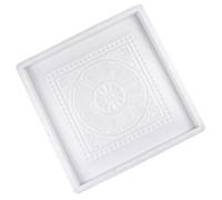 ULDIGI Moule à Pavés en Plastique Réutilisable pour Jardin, Forme à Béton Tanglian 40x40x3,5 Cm, Modèle Antique pour Allée Extérieure, Outil de Maçonnerie pour Pavés Soi-même