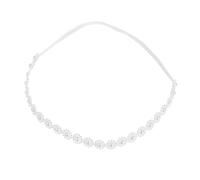 ULDIGI Newborn Pearl Headband For Handmade Small Beaded Hairband In Soft And Adjustable Hair Accessory For Newborn Photoshoots And Special Occasions