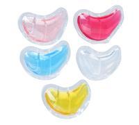 ULDIGI Pack de gel pour les yeux 5 pièces en PVC forme U 6,5 cm coussinets réutilisables pour compresses froides chaudes soin yeux et réhabilitation