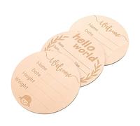 ULDIGI Panneaux Nom Bébé Cartes Étapes Naissance Bois Chambre Hôpital Annonce Mês Taille Poids