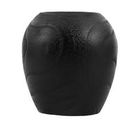 ULDIGI Petit Vase en Bois Naturel Noir Rustique pour Fleurs Séchées, Décoration de Table Fonctionnelle et Élégante Style Campagne, Pot de Fleurs Adaptable pour Comptoir