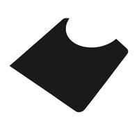 ULDIGI Plaque de Protection Adhésive pour Guitare Classique en PVC Noir, Décorative Large Ouverture 18 X 15 CM, Accessoire Anti-Rayures pour Guitare Acoustique de Concert, Protection