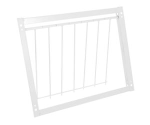 ULDIGI Porte à Pigeons en Acier Inoxydable Blanche à Passage Unique pour Cages à Oiseaux, Réduction des Risques de Collision, pour Volières et Pigeonniers