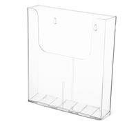 ULDIGI Porte Documents Acrylique Transparent Montage Mural sans Outils Organiseur Polyvalent pour Bureau École Maison Présentoir à Brochures et Magazines