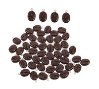 ULDIGI Resin Bean Charms With Hanging Hole Miniature Faux Food Pendants For DIY Craft Jewelry Keychain Earrings And Bracelet Making