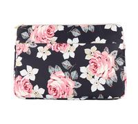 ULDIGI Sacoche Ordinateur Portable 13 Pouces en Nylon, Motif Floral Chic | Fermeture à Double Zip, Poche Avant Pratique, Style Élégant, pour École, Bureau, Voyage et Nuit