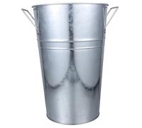 ULDIGI Seau à Fleurs Rétro Fer avec Double Poignées Pot de Fleurs Décoratif pour Intérieur Vase Vintage ou Séchées Conteneur Artistique pour Salon