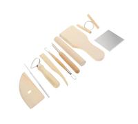 ULDIGI Set Outils de Sculpture pour Poterie avec Manches Bois pour Modelage Sculpture Grattage et Lissage de Pâte Argile Kit DIY pour Débutants et Professionnels