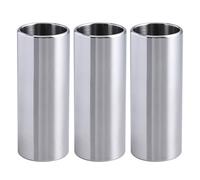 ULDIGI Slide de Guitare Bottleneck Moyen en Verre et Acier Inoxydable Lot de 6 Pièces Sustain Amélioré pour Jeu de Guitare Électrique et Acoustique